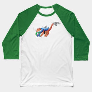 Tiger Shark Wreath Baseball T-Shirt